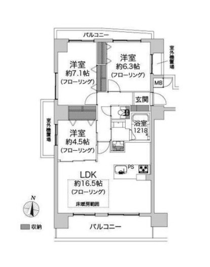 物件○○の間取り図