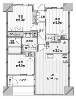 物件○○の間取り図