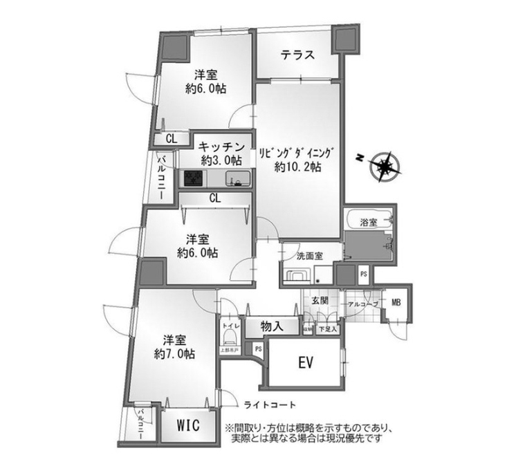 物件○○の間取り図