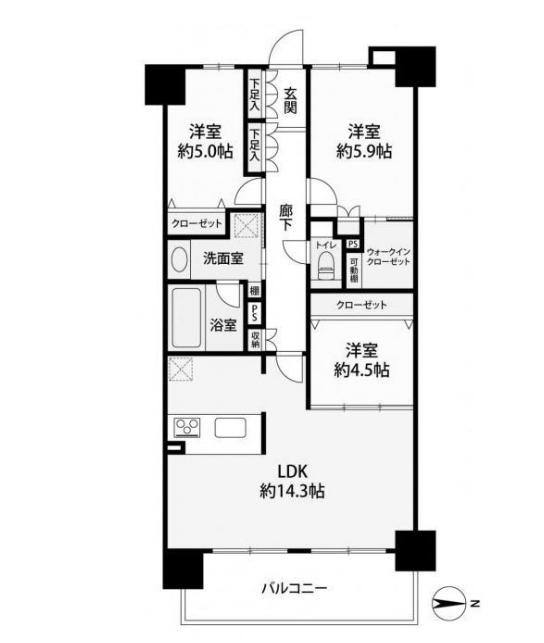 物件○○の間取り図
