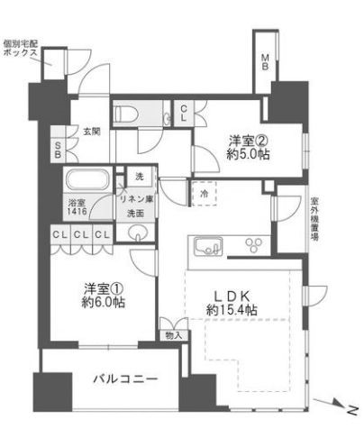 物件○○の間取り図