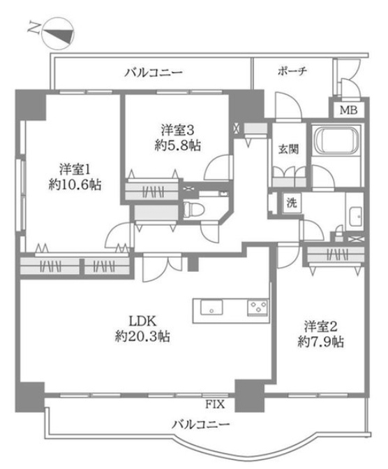 物件○○の間取り図