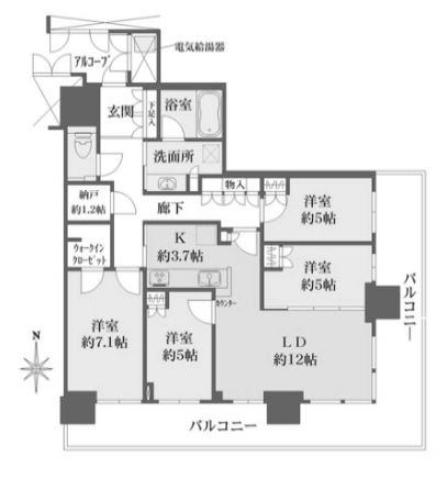 物件○○の間取り図