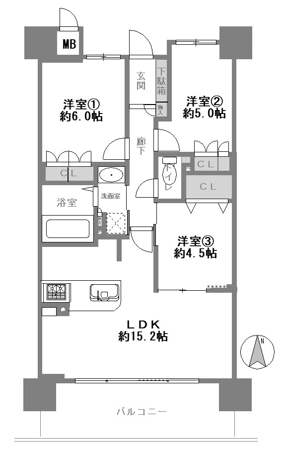 物件○○の間取り図