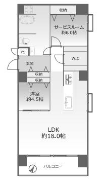 物件○○の間取り図