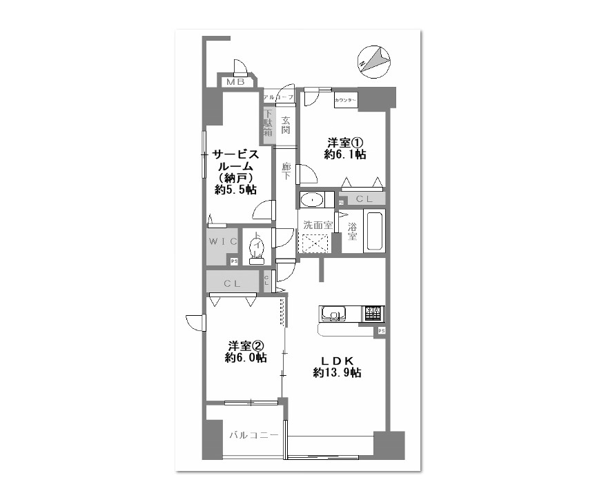 物件○○の間取り図
