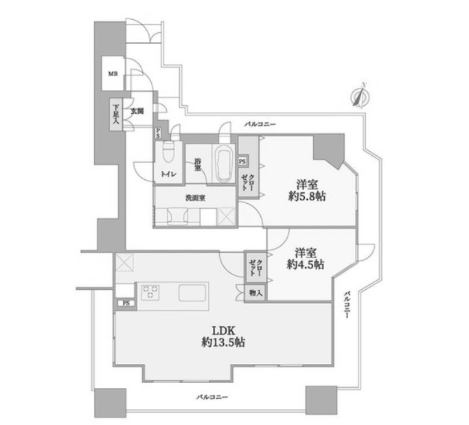 物件○○の間取り図
