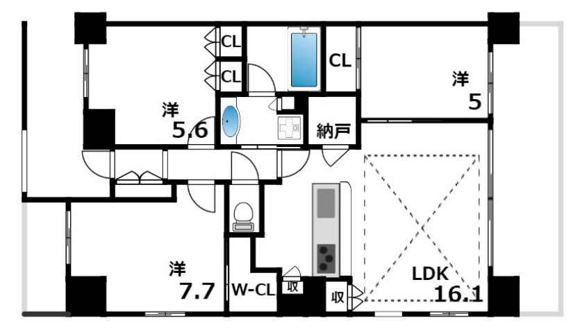 物件○○の間取り図