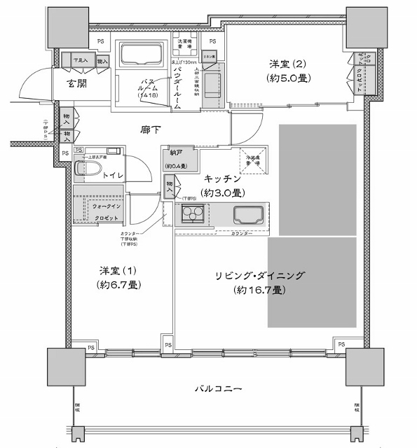 物件○○の間取り図