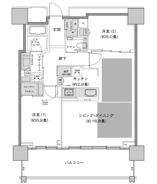 物件○○の間取り図