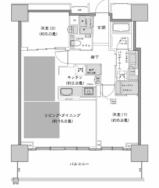 物件○○の間取り図